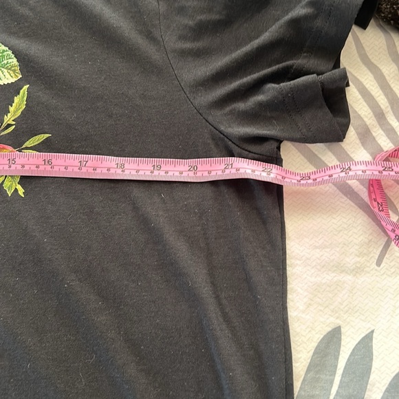 Adidas Floral T Shirt, Size 2X Plus, Black - Picture 12 of 14
